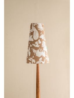 Freedom Tree - Peacock Song Taupe Taper Tall Lamp Shade