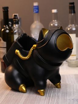 Smokey Cocktail - Bottle Holder Decor Showpiece Sculpture Black