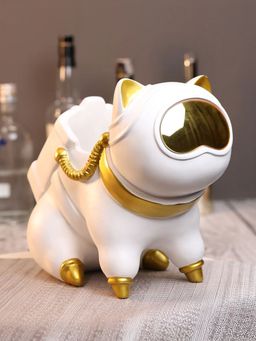 Smokey Cocktail - Bottle Holder Decor Showpiece Sculpture White