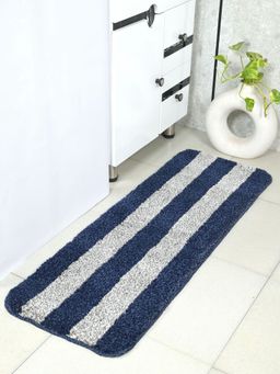 Saral Home - Shimo Microfiber Soft Antiskid Runner Blue