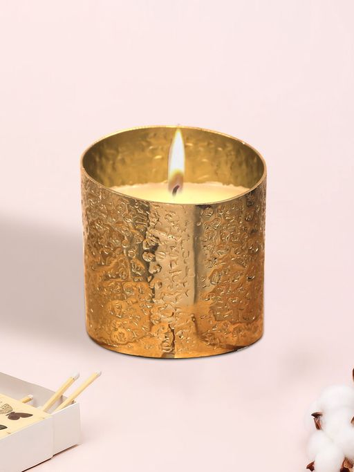 Metalsmith Iron Decorative Candle Holder with Wax Iron 1 Cup Candle Holder