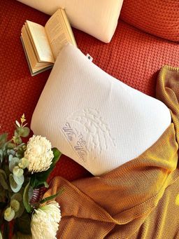 The White Willow - Memory Foam Contour Curve Neck Pillow