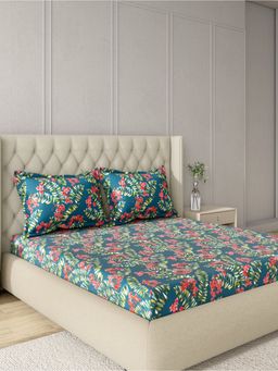 Homes - Premium Microfiber Double Bedsheet with 2 Pillow Covers