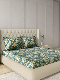 Homes - Premium Microfiber Double Bedsheet with 2 Pillow Covers