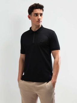 U.S. POLO ASSN. - Polo Black Solid T-Shirt