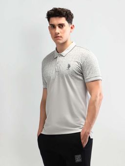 U.S. POLO ASSN. - Polo Grey Typography T-Shirt