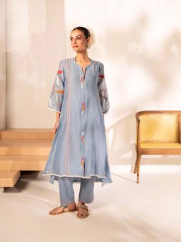 AM by Anita Mittal - Grey Ziva Set Kurta with Pant