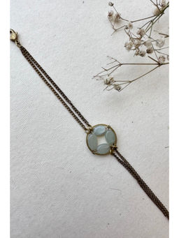 AM by Anita Mittal - Blue Gul A-Line Kurta with Pant and Dupatta