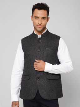 Cantabil - Men Black Waist Coat