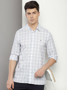 Tommy Hilfiger - Mens White Blue Shirt