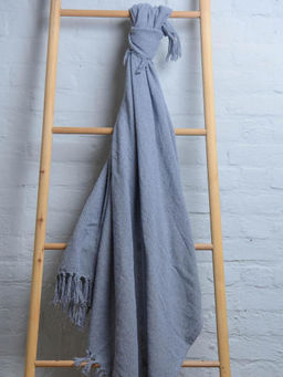 Sashaa World - Solid Grey Throw