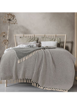 Sashaa World - Black Diamond Patterned Cotton Throw