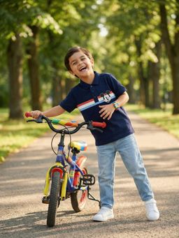 Nautinati - Boys Cotton Disney Mickey Mouse Graphic And Striped Polo T-Shirt