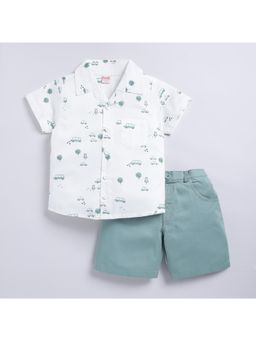 Snuggly Monkey - Monkey Car Theme Shirt With Shorts