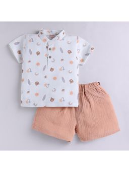 Snuggly Monkey - Monkey Bear Theme Shirt With Shorts