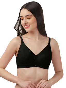 SOIE - Non Padded Non Wired Full Coverage Cotton Spandex Encircled T-shirt Bra