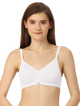 SOIE - Non Padded Non Wired Full Coverage Cotton Spandex Encircled T-shirt Bra