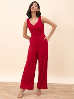 Twenty Dresses by Nykaa Fashion - Red All Eyes On You Jumpsuit