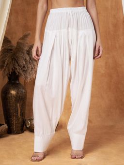 SHADES OF FAASHION - White Solid Salwar