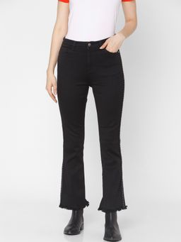Spykar - Black Cotton Super Skinny Fit Regular Length Jeans for Women