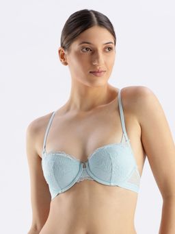 Calvin Klein - Blue Three Fourth Coverage Lightly Padded Wired Bra