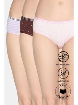 Zivame - Low Rise Full Coverage Hipster Panty (Pack Of 3)