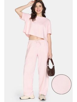 Zivame - Pink 2 Mile Fashion Knit Cotton Top with Pajama (Set of 2)