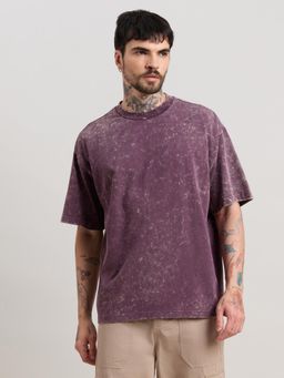 Espanshe - Kellington - Fade Midnight Plum Baggy T-Shirt