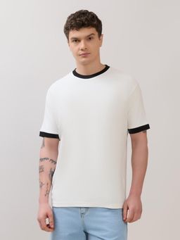 Espanshe - Karoon - Slim Fit Round-Neck T-Shirt - White