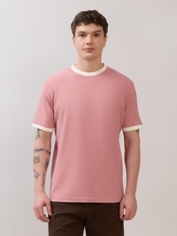 Espanshe - Karoon - Slim Fit Round-Neck T-Shirt - Pink