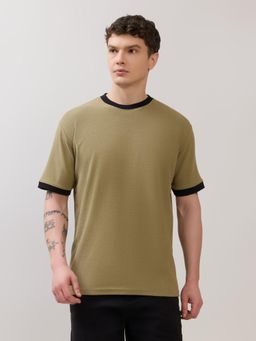 Espanshe - Karoon - Slim Fit Round-Neck T-Shirt - Olive
