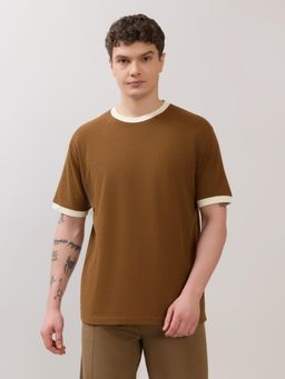 Espanshe - Karoon - Slim Fit Round-Neck T-Shirt - Brown