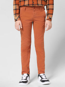 Jack & Jones Junior - Boys Solid Orange Trousers