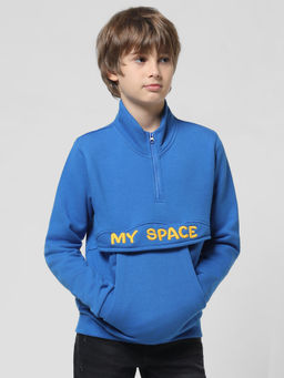 Jack & Jones Junior - Boys Embroidery Blue Sweatshirt