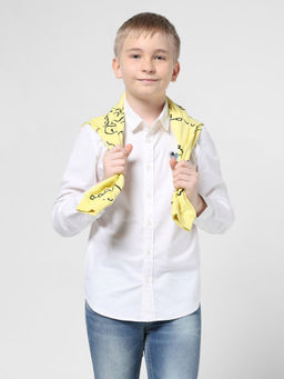 Jack & Jones Junior - Boys Solid White Shirt