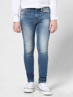 Jack & Jones Junior - Boys Solid Light Blue Jeans