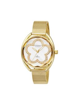 Strand by Obaku - Rose Gold Quartz Mop Oval Crystal Dial Womens Watch S734LXGWMG