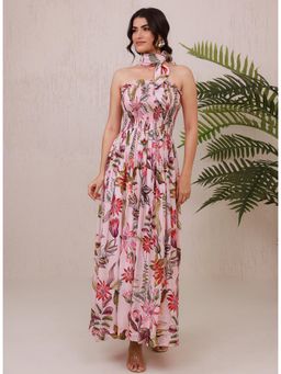 AROOP SHOP INDIA - Pink Whirl Maxi Dress