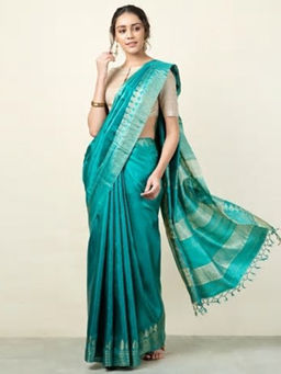 Fabindia - Silk Tussar Woven Sari