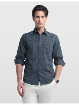 Arrow Sports - Men Blue Geometric Cotton Casual Shirt