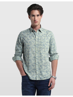 Arrow Sports - Men Green Printed Cotton Casual Shirt