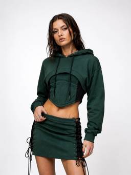 ROSA DAME - Verdant Lace-Up Co-Ord Set