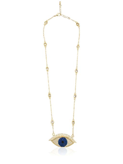 Zevar King Big Evil Eye Necklace -Multi-Color