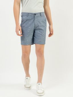 United Colors of Benetton - Printed Slim Fit Shorts Blue