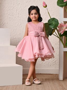 Blabber - Girls Pink Tissue Dress