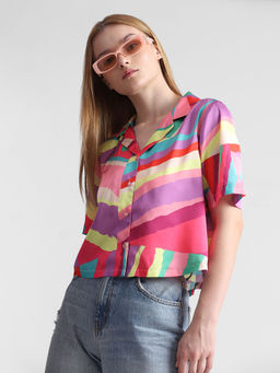 ONLY - Multi-Color Abstract Print Shirt