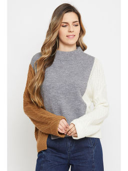 Madame - Women Grey Sweater