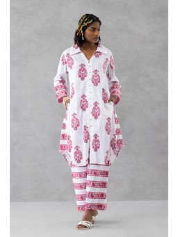 Finethreads by Hina & Nikhat - Baag Breeze Pink Co-Ord Set