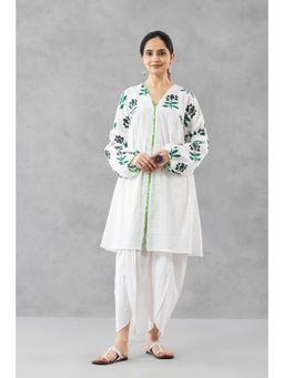 Finethreads by Hina & Nikhat - White Gul Vana Tulip Co-Ord Set