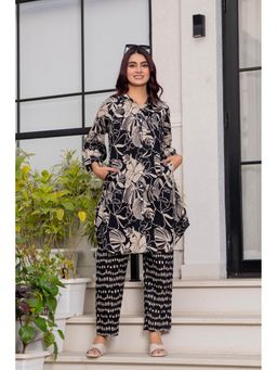 JAIPUR SARAI - Printed Black Co-Ord Set